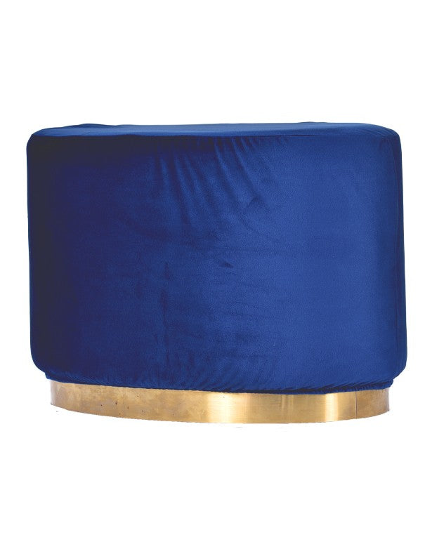 POUF ELIZABETH OVALE BLU
