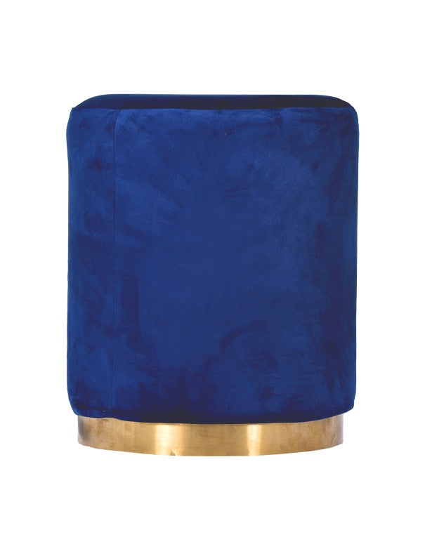 POUF ELIZABETH TONDO BLU