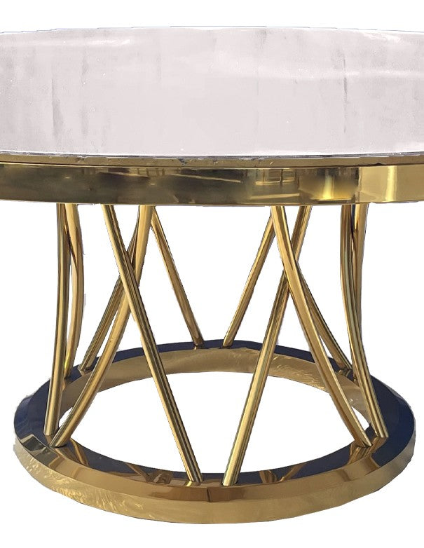 TAVOLO GOTICO ORO TOP SPECCHIATO