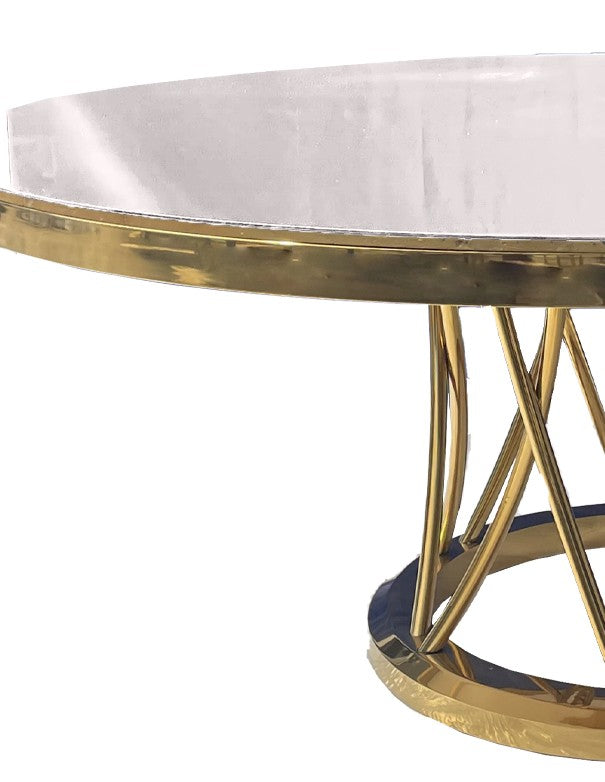 TAVOLO GOTICO ORO TOP SPECCHIATO