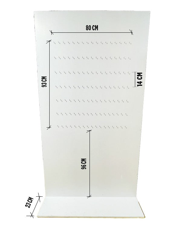 TABLEAU SCATOLATO CON GANCI BIANCO