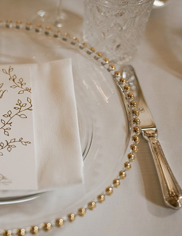 SOTTOPIATTO E PIATTINO PANE SOLE ORO