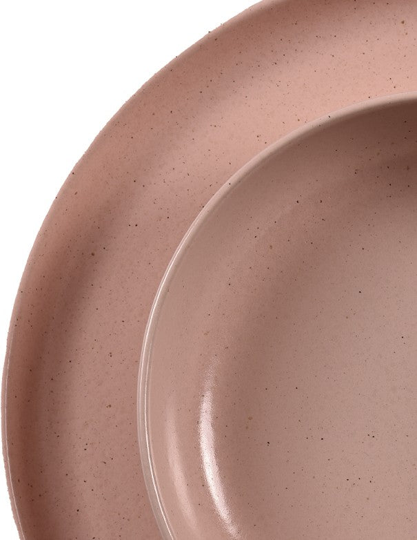 SOTTOPIATTO E PIATTINO PANE LINEA STONE ROSA