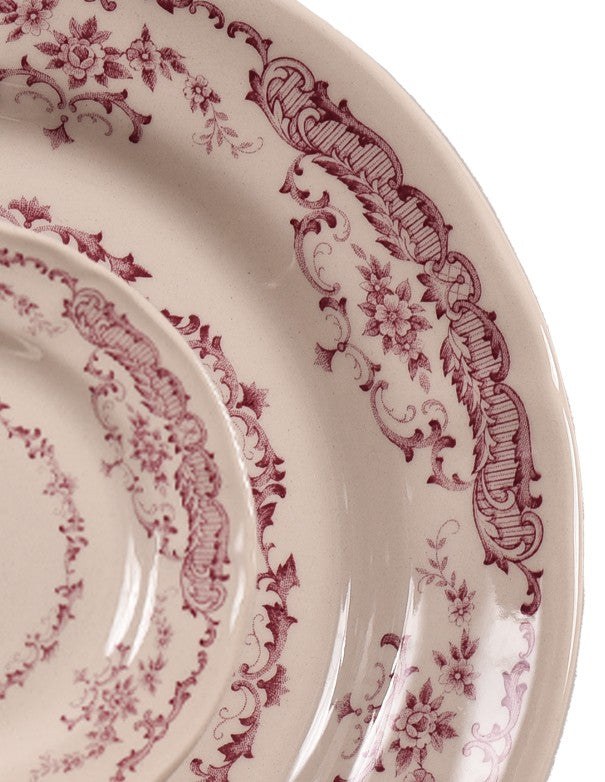 SOTTOPIATTO E PIATTINO PANE LINEA ROSE ROSA