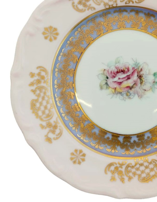 SOTTOPIATTO E PIATTINO PANE LINEA ROMANZA ROSA