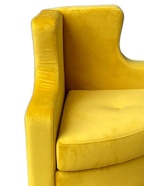 COPERTURA DIVANO CIRCLE VELLUTO GIALLO