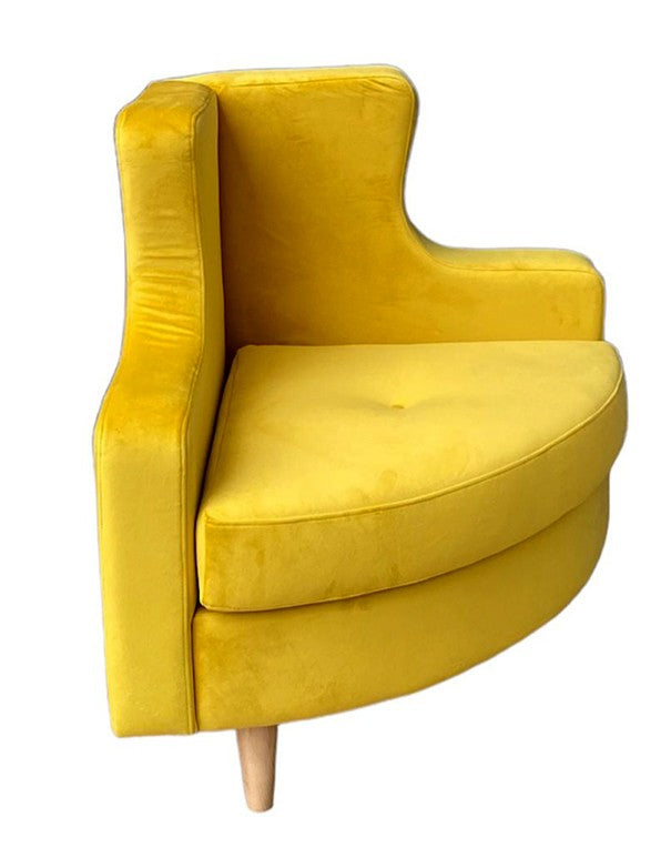 COPERTURA DIVANO CIRCLE VELLUTO GIALLO