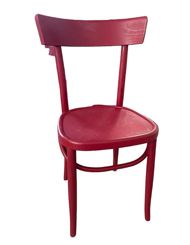 SEDIA LEGNO ROSSO