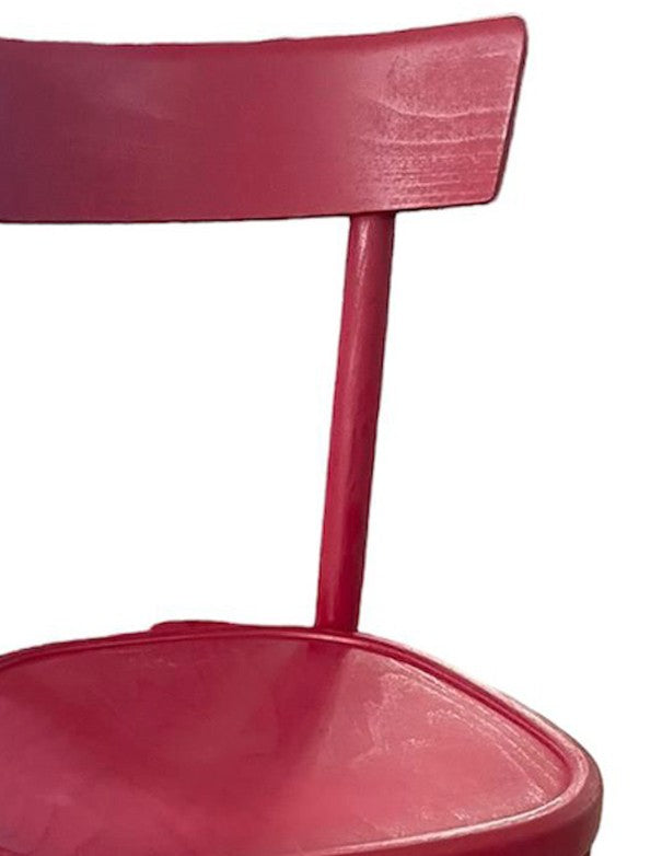 SEDIA LEGNO ROSSO