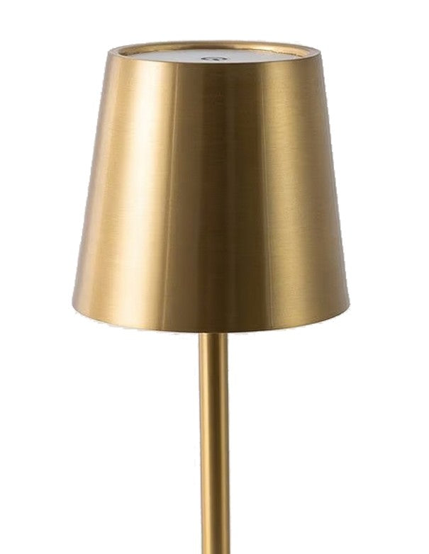 LAMPADA DA TAVOLO ORO CON LUCE A LED
