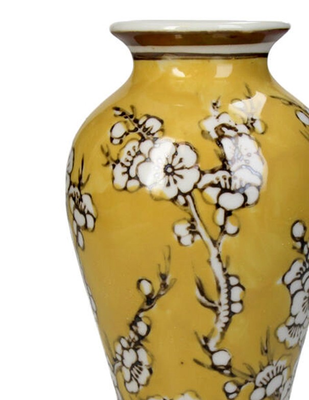 VASO ORIENTAL GIALLO