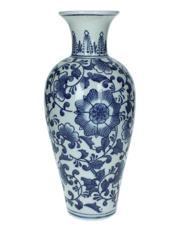 VASO ORIENTAL BIANCO-BLU