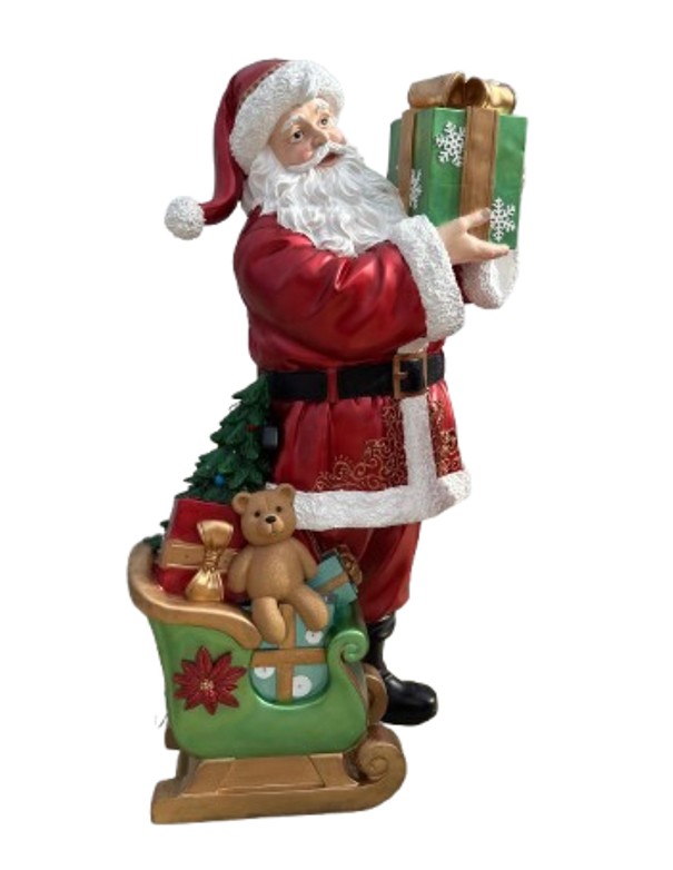 BABBO NATALE CON SLITTA