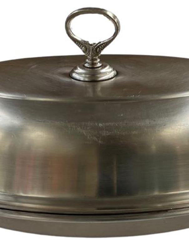 CLOCHE OVALE ARGENTO CON MANICI RICAMATI