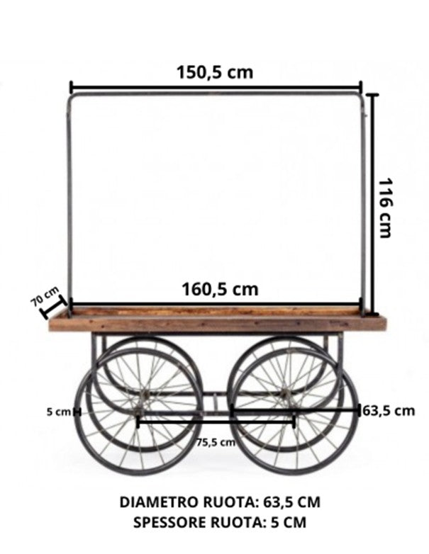 TAVOLO ESPOSITORE C-RUOTE
