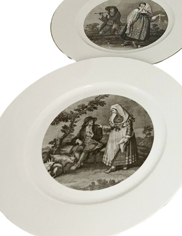 SOTTOPIATTO CAPODIMONTE BIANCO E NERO
