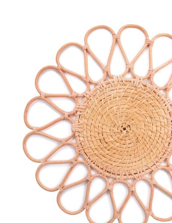 SOTTOPIATTO TERSICORE RATTAN DESIGN FIORE