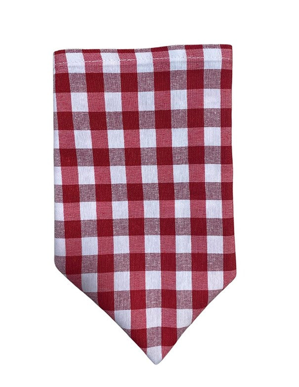 TOVAGLIOLO CAMPAGNOLA BIANCO/ROSSO A QUADRI COTONE