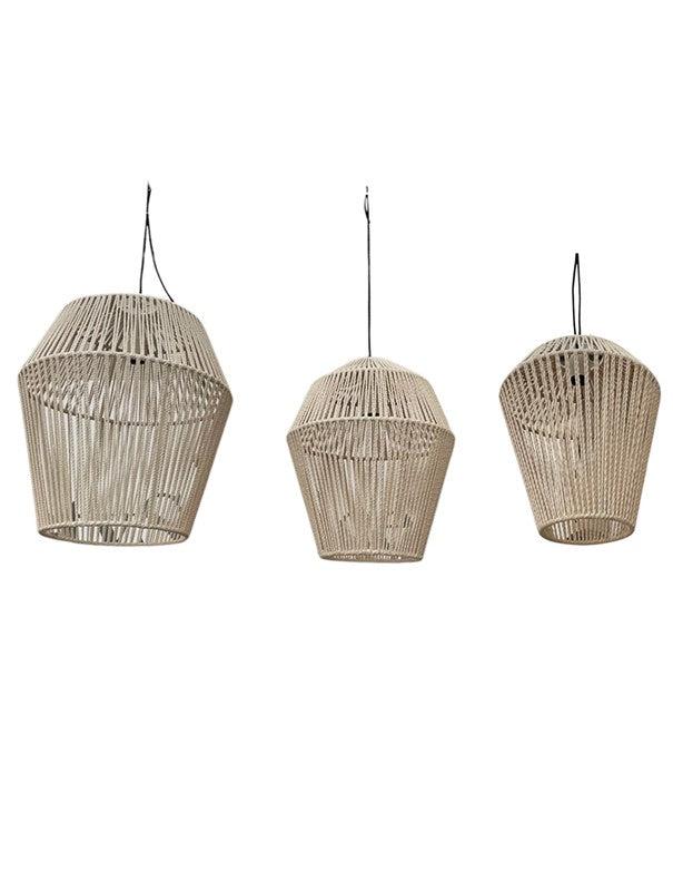 LAMPADARIO CORDA CREAM