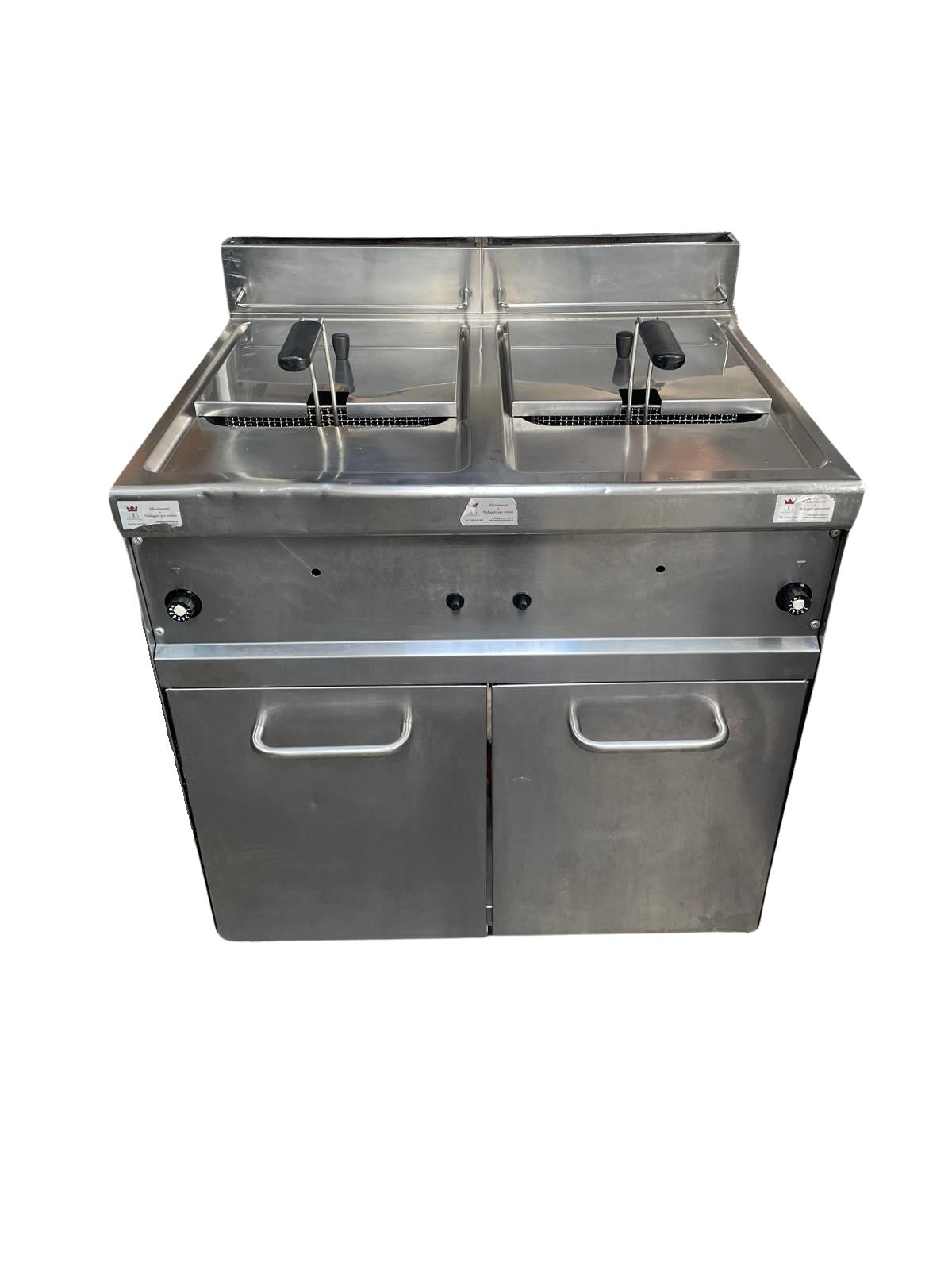 FRIGGITRICE A GAS 2 VASCHE 15+15 LT SERIE 80-90