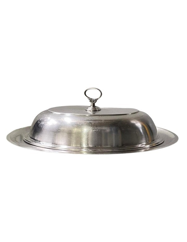 VASSOIO ARGENTO OVALE CON CLOCHE 2
