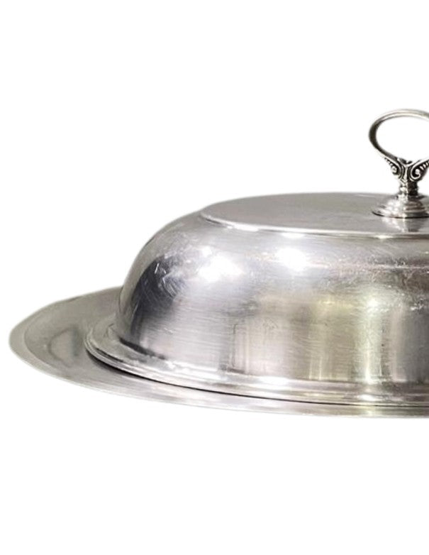 VASSOIO ARGENTO OVALE CON CLOCHE 2