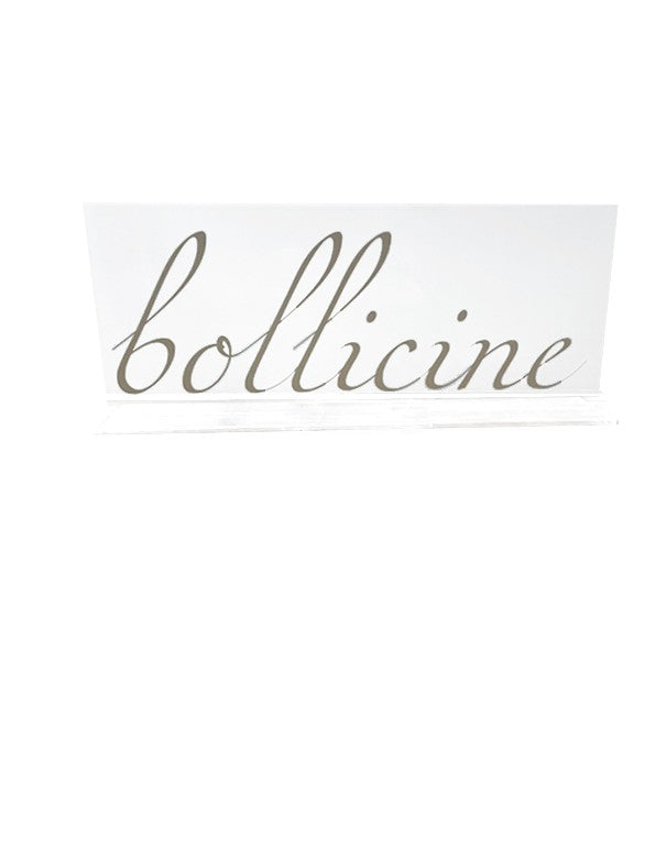 SCRITTA PLEX - BOLLICINE