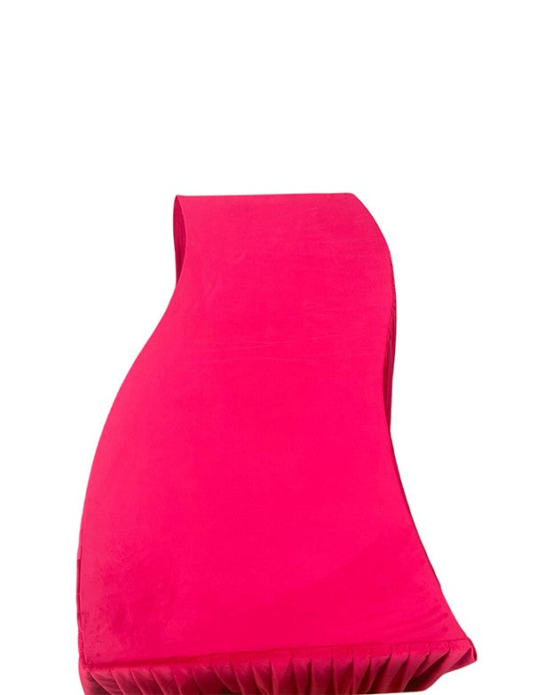 TOVAGLIA IMPERIALE DRAPPEGGIATA VELLUTO ROSSO
