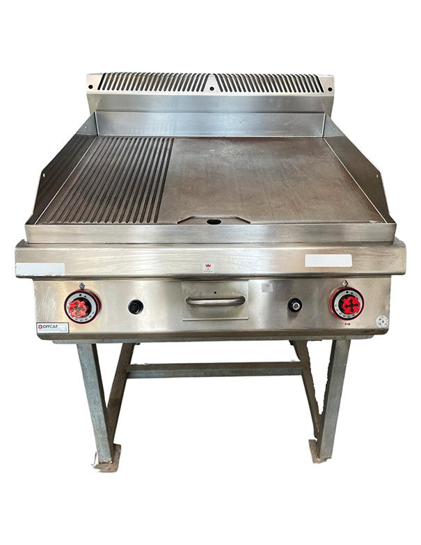 FRY TOP A GAS LISCIO/RIGATO
