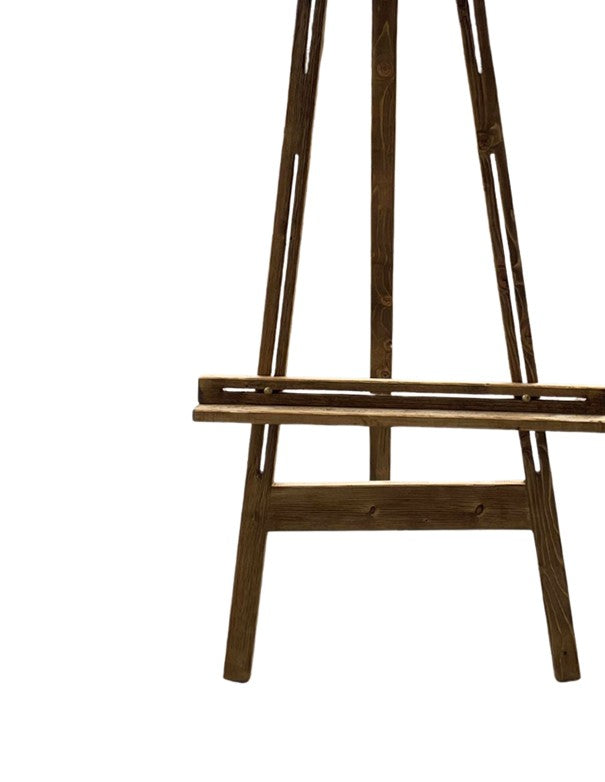 CAVALLETTO TREPPIEDI PER TABLEAU IN LEGNO ROVERE