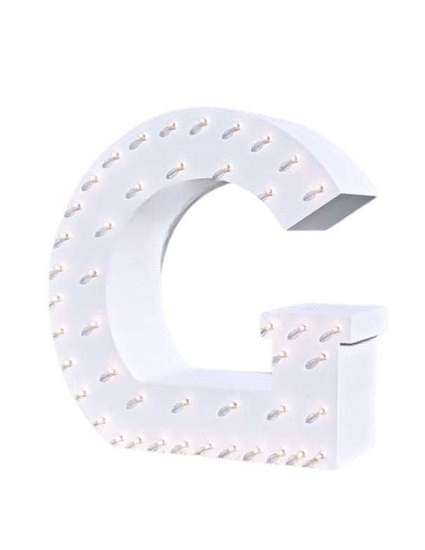LETTERA G CON LAMPADINE