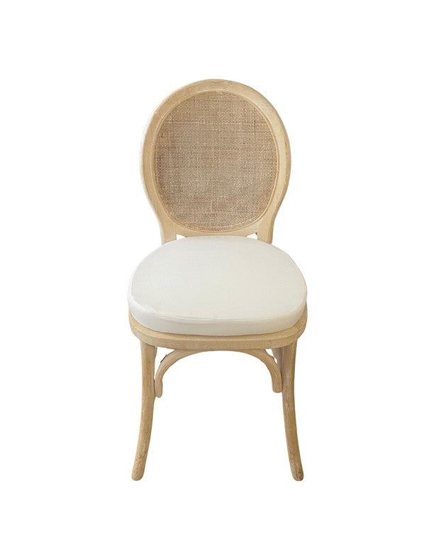 CUSCINO IN COTONE CREMA SEDIA REGINA/TOSCANA