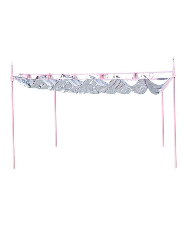 GAZEBO HAREM CON STOFFA ROSA