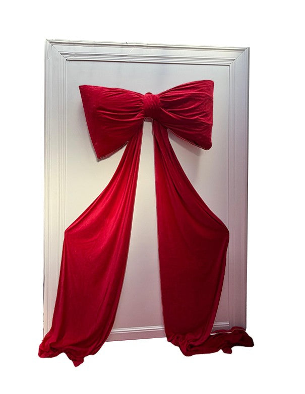 PHOTOBOOTH CORNICE BIANCA CON FIOCCO ROSSO