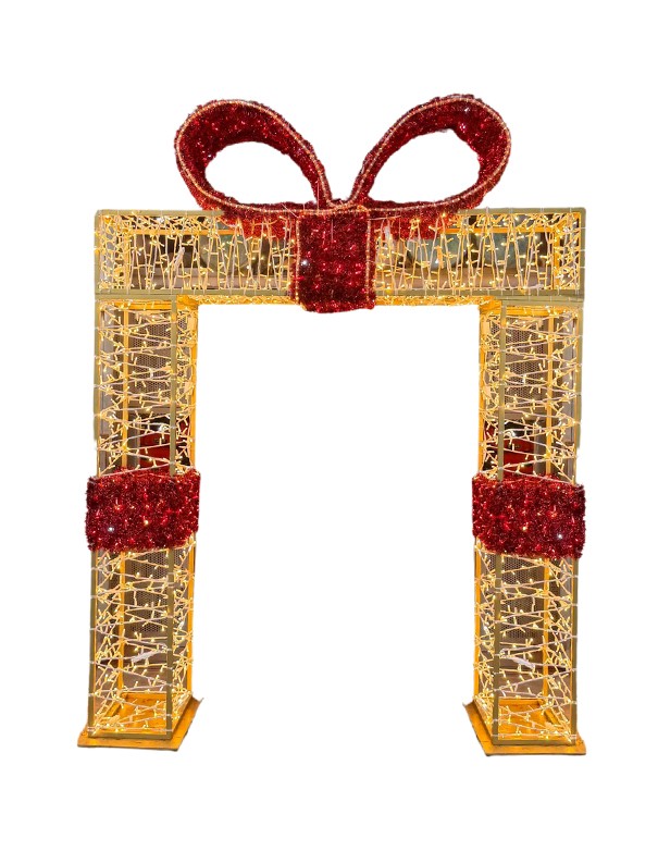 PACCO REGALO CON FIOCCO ROSSO