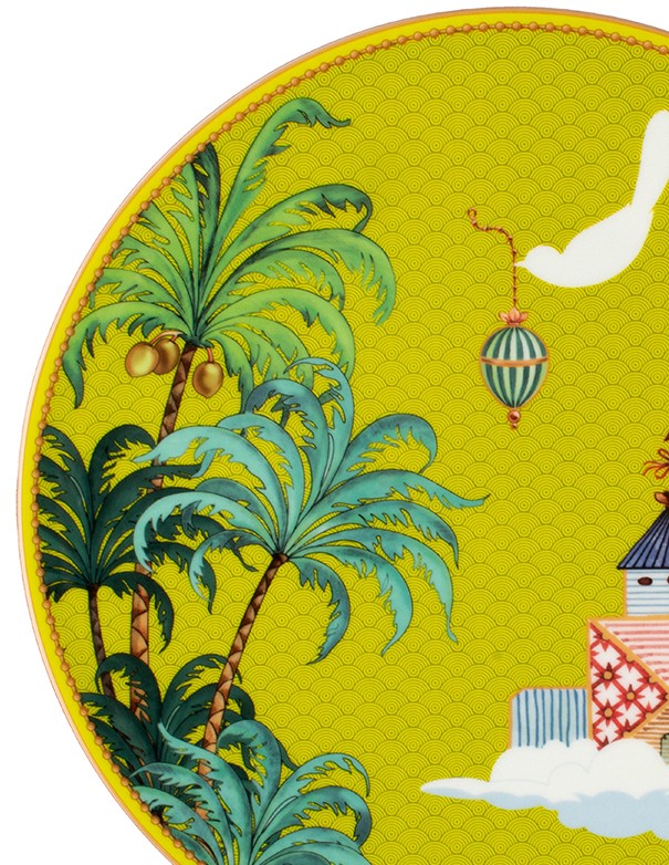 SOTTOPIATTO E PIATTINO PANE GEMINIANO COZZI TEATRO DEI SOGNI GIALLO