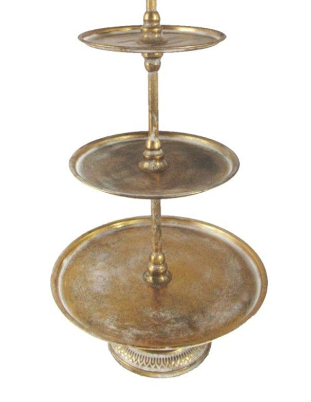 ALZATINA ORO ANTICATO QUATTRO PIANI