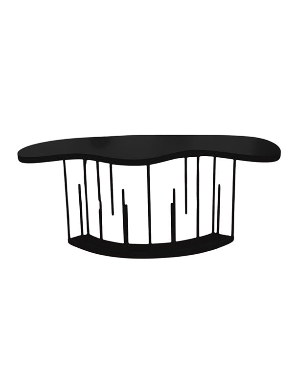 TAVOLO TORTA ONDULATO DESIGN NERO