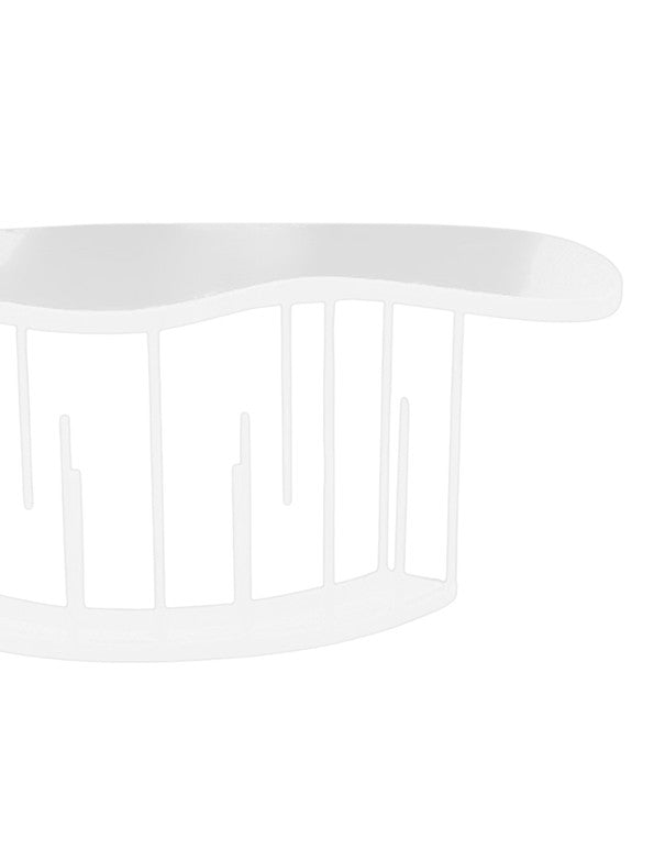 TAVOLO TORTA ONDULATO DESIGN BIANCO