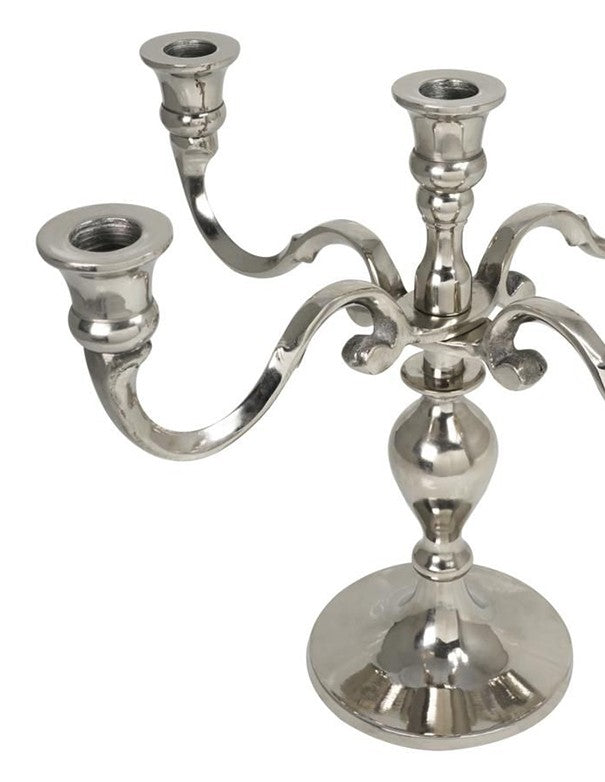 CANDELABRO IRIDE ARGENTO - 5 BRACCIA