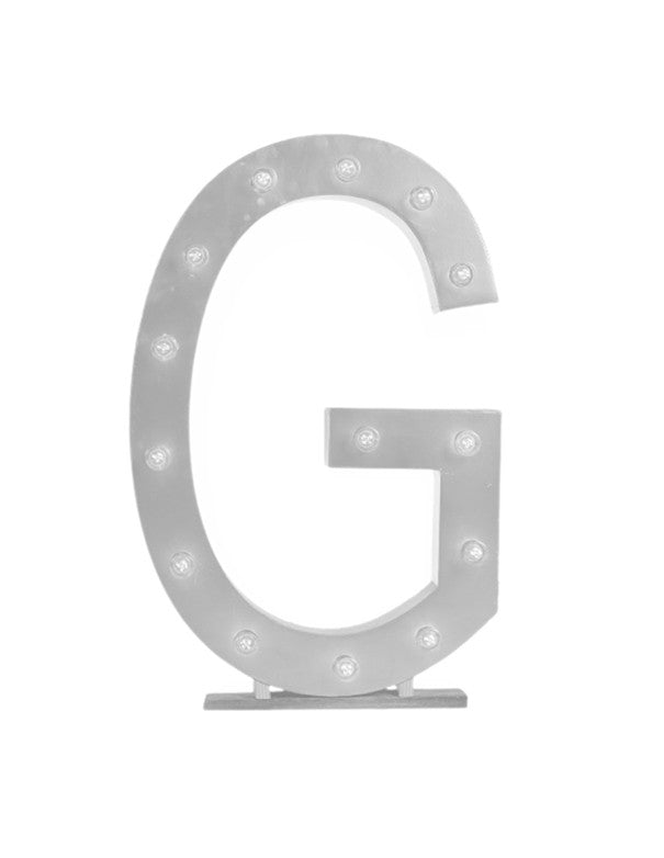LETTERA G CON LAMPADINE