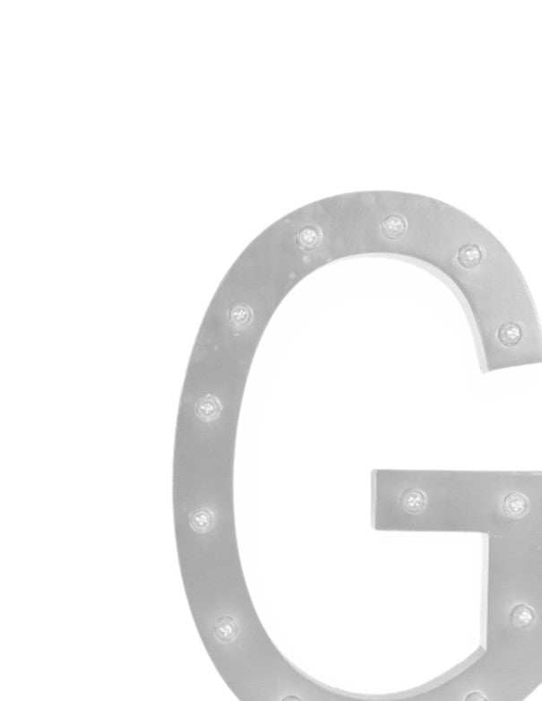 LETTERA G CON LAMPADINE