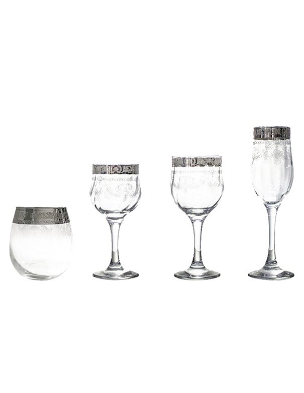 BICCHIERE LINEA MELODIA FILO ARGENTO