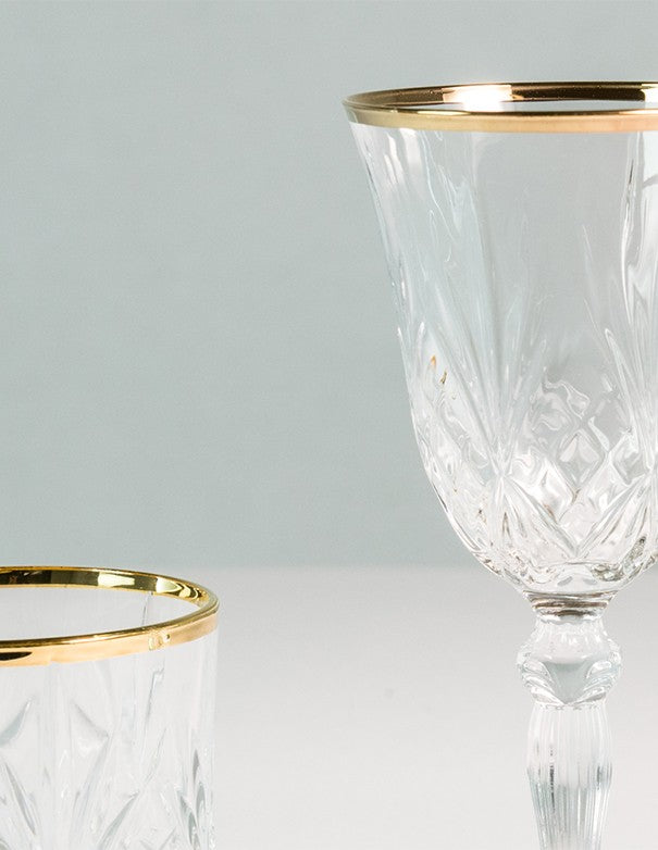 BICCHIERE LINEA MELODIA FILO ORO