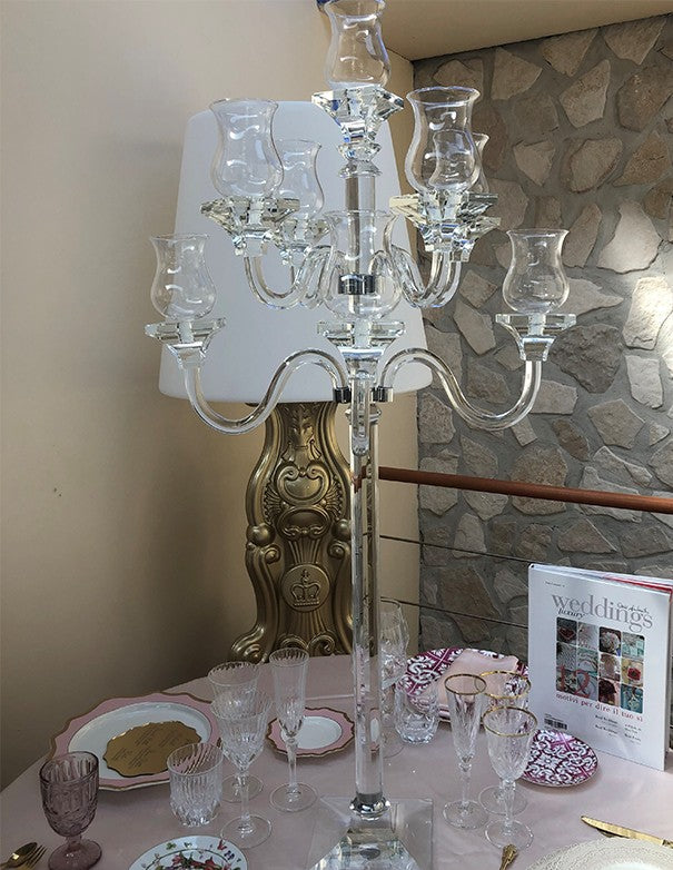 CANDELABRO IN CRISTALLO PRIMULA