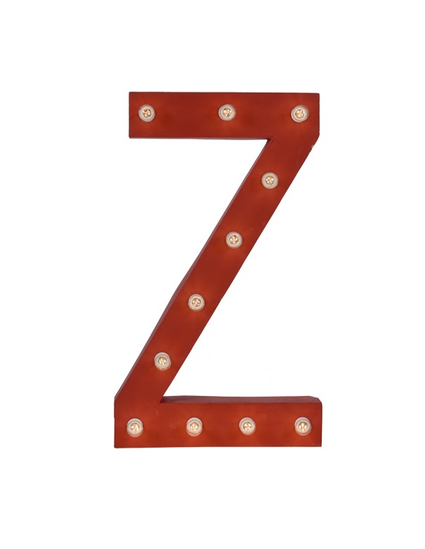 LETTERA Z CON LAMPADINE