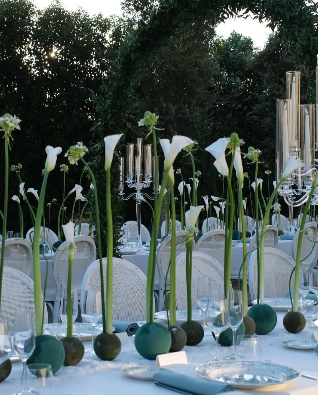 CANDELABRO LILLA CRISTALLO 9 BRACCIA
