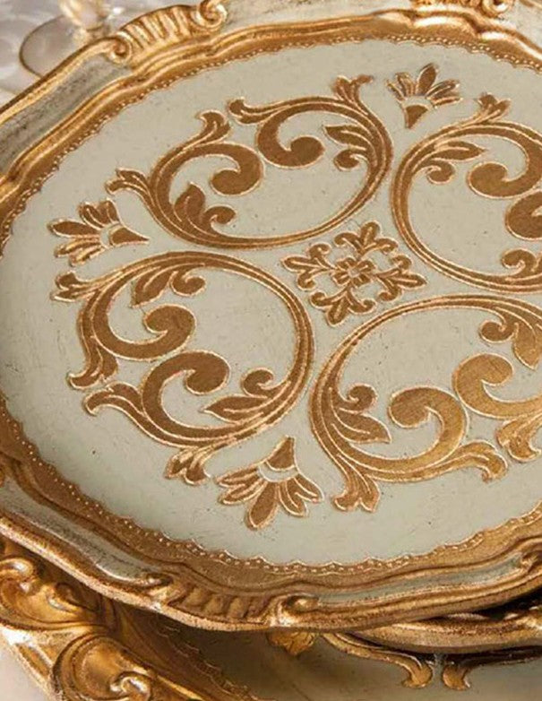 SOTTOPIATTO E PIATTINO PANE LEGNO MOZART
