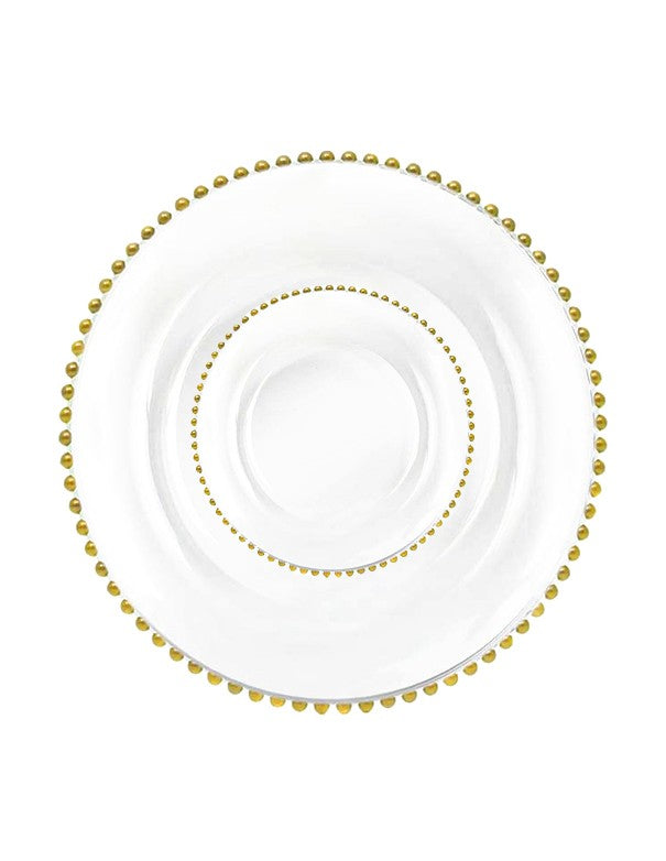 SOTTOPIATTO E PIATTINO PANE SOLE ORO