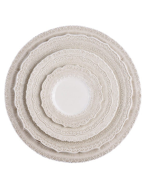 PIATTI LINEA ELEGANCE BIANCO CREMA